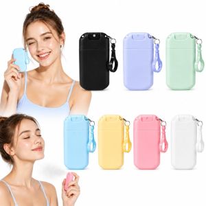 A8285 30ml Capacity Empty Spray Bottle Multiple Colors Refillable Card-style Spray Bottle Portable with Plastic Keychain Dispensing Bottles For Travel
