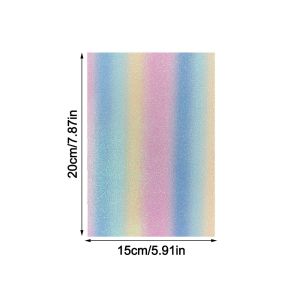 WLVYH Rainbow Glitter DIY Fabric Ironing Cloth DIY Handmade Non Stick Baking Cloth Heat-resistant Fuse Beans Handmade Beads Toy