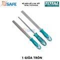 Bộ giũa gỗ 3 chi tiết TOTAL THT918326 | bộ 3 giũa gỗ chất liệu thép T12 chiều dài 200mm gồm 1 giũa gỗ dẹp, 1 giũa bán nguyệt, 1 giũa tròn mài vật khác cho sắc hoặc nhẵn. 