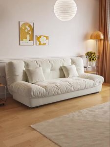 ⚡Cloud Dual-use Foldable Sofa Multifunctional Sofa Bed Living Room Small Room Modern Simple Cream Wind Internet Famous Style