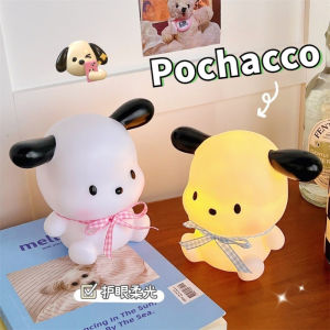 Cartoon Sanrio Cute Pochacco Led Light Creative Anime Night Light Table Lamp Bedside Decor Lamp Girl Birthday Gift