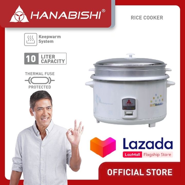 Hanabishi Rice Cooker HHRC100FS 10L 100 Cups Rice Cooker with