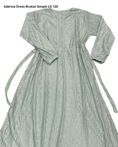 Nararaya Gamis Brukat Full Furing Sabrina LD 120 Dress Premium Busui Friendly Baju Kondangan