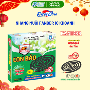 [Hàng Chính Hãng] Nhang muỗi  Enterone Fander Con Báo 10 khoanh một hộp hương hoa thiên nhiên xua trừ muỗi an toàn hiệu quả