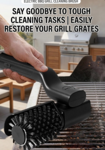 Electric BBQ Grill Cleaning Brush - 180° Rotating Cordless Grill Cleaner with High-Torque Motor Rechargeable Wire