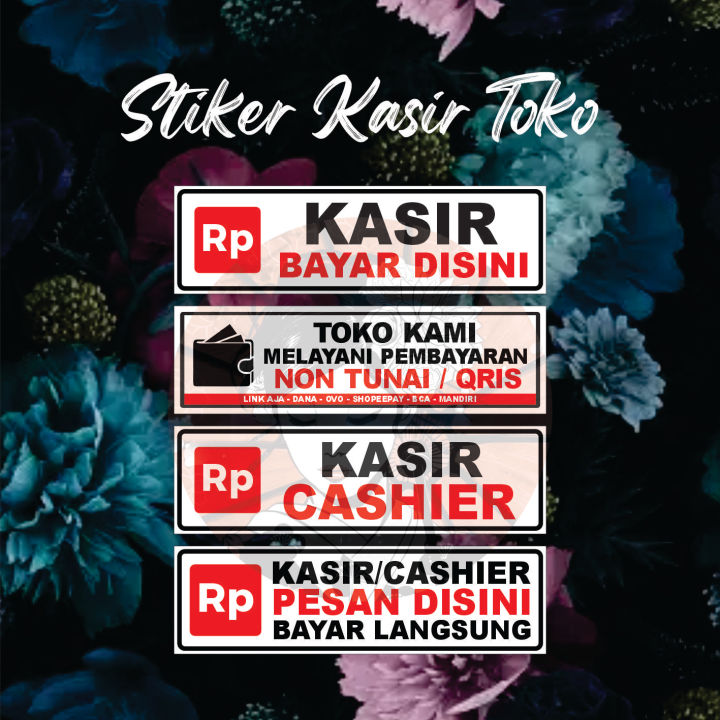 Stiker Kasir Pembayaran Toko Foam Karet Lazada Indonesia