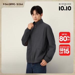 Giordano Men Stand collar cargo jacket Free Shipping 18076803