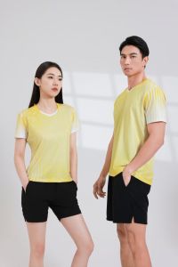 Badminton uniform set for men and women short-sleeved quick-drying breathable childrens table tennis tennis skirt pants volleyball jersey team uniform with printing