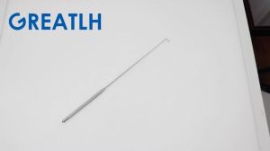 1pcs 278mm Dual Channel Nerve Root Probe Spinal Nerve Probe Lumbar Pedicle Probe Orthopedic Instrument Stainless Steel