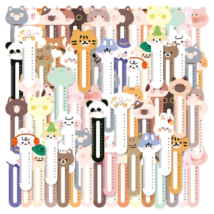 30sheets Cute Animal Ruler, 30 Different Styles, Cute Cartoon, Super ...