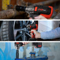 JLD 350N.M Impact Wrench 48Vf bor cas 2 baterai promo Brushless impact jld tool 48v original impact baterai pembuka baut mobil mesin bor baterai cordless impact driver set with koper kayu/tembok/CVT. 
