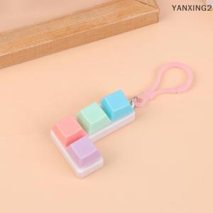 CHENJ Ngón Tay Bàn Phím Fidget Đồ Chơi DIY Cảm Giác Fidget Keyring Bàn Phím Cơ Khí Đồ Chơi Cho Trẻ Em Người Lớn