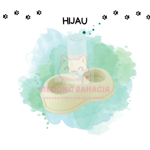 Tempat Makan Kucing 2 in 1 Mangkok Makan Minum Anjing Lucu