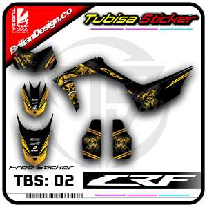 Sticker Striping Decal CRF 150 L - Stiker Striping Variasi Motor CRF 150 L. TBS.02