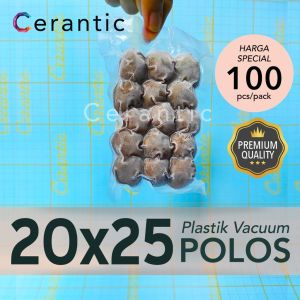 Plastik Vacum POLOS 20x25 / Plastic Vacuum Bag 20 x 25 isi 100