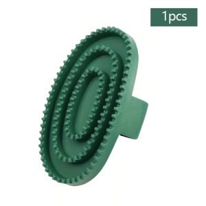HEALMEYOU 1Pcs Shedding Horse Grooming Brush Handheld Hair Detangling Horse Hair Scraper Durable Rubber Cleaning Tool for Daily Grooming