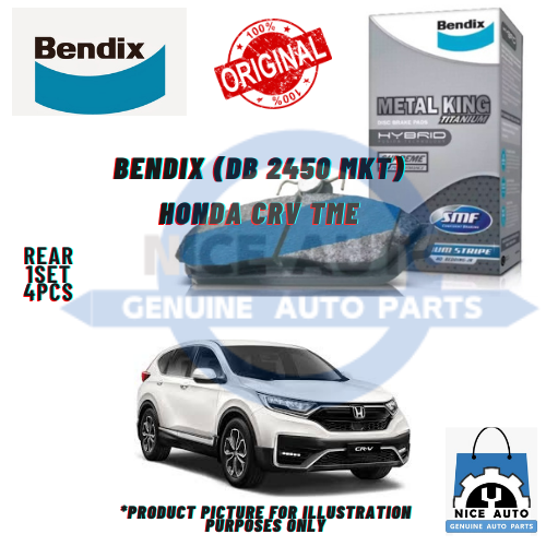 HONDA CRV TME REAR BRAKE PAD BENDIX METAL KING TITANIUM Lazada