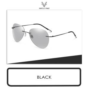 Gentle Fawn Kacamata Sunglasses Photocromic Polarized Style Aviator Rimless Fashion Pria Bahan Metal Kuat Kokoh 3188