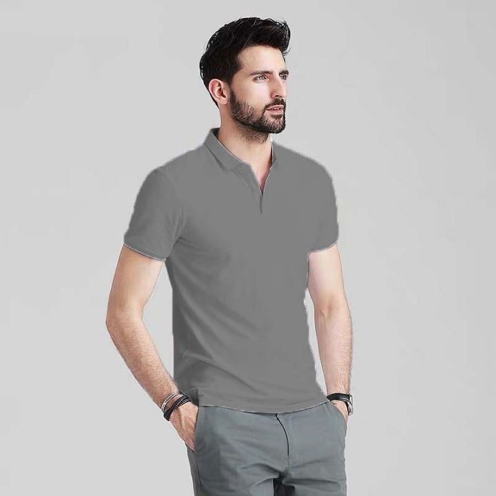 Blue gray polo shirt sale