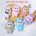 Móc khóa Gấu bông Labubu Monsters Macaron treo balo charm phụ kiện gắn balo túi xách. 