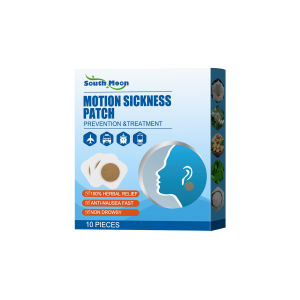 South Moon Motion Sickness Patch Relieve Dizziness Headache Nausea Vomiting Patch Seasickness Airsickness Nausea Dizzy Plaster Anti Motion Sickness Relief Sticker（10pcs）