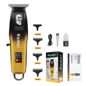 Original Kemei Electric Hair Clipper Set Cordless Shaver Men Beard Trimmer Cutting Machine LED Digital Display Barber Mesin rambut Razor Trimmer Rechargeable Kumis Gunting Rambut KM-8501