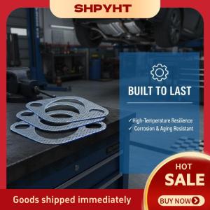 SHPYHT 1PC phổ xả mặt bích Gasket nhiệt độ cao gia cố xe niêm phong pad cho rò rỉ bảo vệ hệ thống ống xả