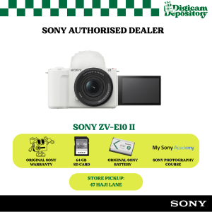 [ 𝗦𝗚 𝗦𝗧𝗢𝗖𝗞 ]  Sony ZV-E10 II Mirrorless Camera with Interchangeable Lens | Original Sony Warranty + SD Card | Vlogging