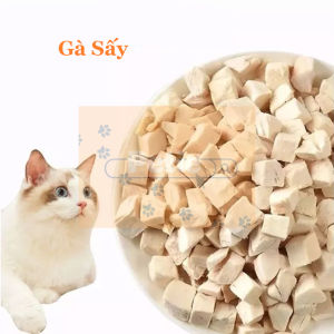 (HỎA TỐC 2H)(HÀNG MỚI)0.5KG Thịt sấy khô cho mèo đồ ăn vặt cho mèo gà sấy gan sấy trứng lòng đỏ sấy trộn với hạt cho mèo hạt cho chó