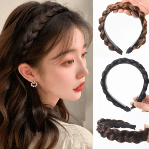 SUTONGXUE Tổng hợp Băng đô tết tóc xoắn Bohemian Thời trang Dây buộc tóc co giãn không trượt Phong cách Hàn Quốc Mũ đội đầu Vòng cho phụ nữ Dành cho phụ nữ và trẻ em gái