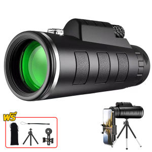 กล้องโทรทรรศน์ ส่องได้ไกลถึง 8000 ม กล้องส่องทางไกลตาเดียว 40X60 มุมกว้าง กล้องส่องทางไกล กล้องส่องทางไกลแบบตาเดียว สามารถต่อขาตั้ง