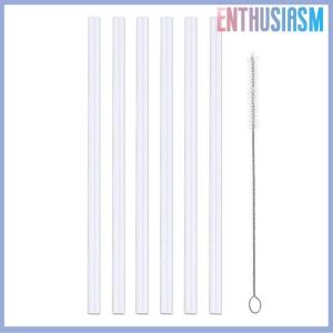 【Enthusiasm】🌟🌟【Hot Sale】🎈 6 Pack Replacement Straws Compatible Stanley 40oz Tumbler Plastic Clear Reusable For Travel Tumbler Ice Cup Straw Set