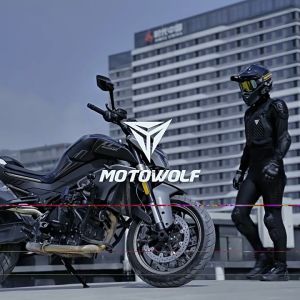 MOTOWOLF Riding PG1 Light Weight Armor Elastic Breathable CE 1+2 Protection Gear Armor air mesh Jacket and Pants HNL