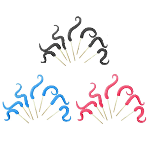 Pack of 7 Novelty Blue Octopuses Tentacle Stakes Resin Sea Creature Decors for Indoor Outdoor Garden