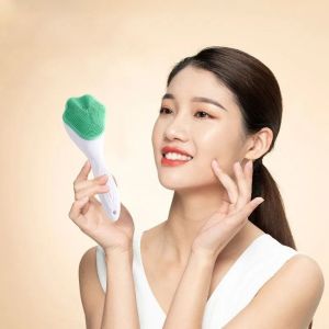 STARGOODS Mềm Cọ rửa  silica gel Silicone Hình chân mèo Bàn chải chà  Dụng cụ làm đẹp Loại bỏ mụn đầu đen Bàn chải tẩ bào chết cho  Bàn Chải Rửa tay