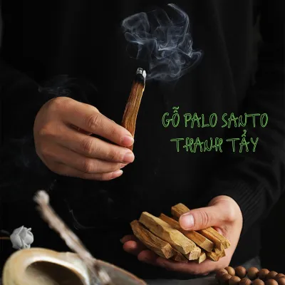 Gỗ Palo Santo Gỗ Trắc Xanh Thanh Tẩy Thảo Mộc Xông Nhà Gỗ Thánh Peru Đốt Thơm Nhà Khử Mùi Ẩm Mốc An Yên Tập Yoga Thiền Định