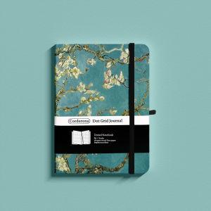B6 Vincent Van Gogh 160gsm Dotted Journal Hard Cover Bujo Blossoming Almond Tree Thick Pages Organizers Dot Grid Notebook