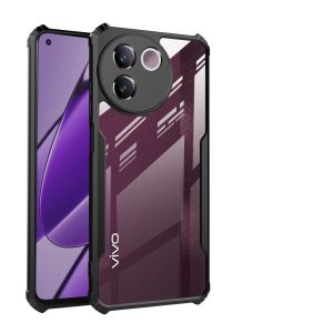 VivoV30e Case For Vivo V30e V30 e 5G 2024 Acrylic Clear Protection Cover Camera Shockproof Soft TPU Edge Anti Drop