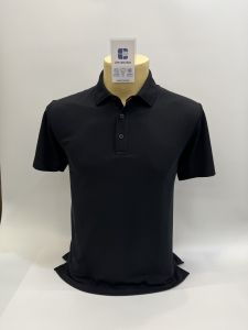 เสื้อคอปกสีดำ ดำล้วน ยี่ห้อ C59 AIR ผ้าดรายเทค เสื้อใส่เที่ยว ใส่ทำงาน เสื้อดำ KINGBERRY SHOP