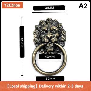 【Local shipping】 Knobs and Pulls New Antique Bronze Lion Head Pulls for Dresser Drawer Cabinet Door Handles Knobs Door Knocker