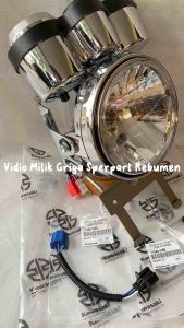 LAMPU DEPAN NINJA R SS STANDAR SET SPEEDOMETER LENGKAP BREKET ORIGINAL PLUS SOKET
