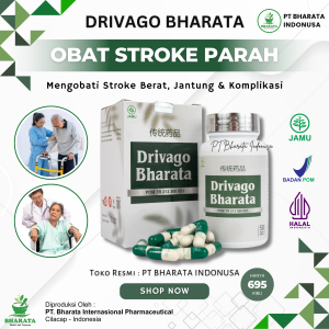 DRIVAGO BHARATA - Obat Stroke Paling Ampuh - Obat Jantung Koroner Paling Ampuh - Obat Kolesterol Darah Tinggi Komplikasi