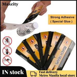 100Pcs Cockroach Traps Sticky Baited Cockroach Traps Pet Safe Sticky Cockroaches Catcher Long Lasting for Home Indoor