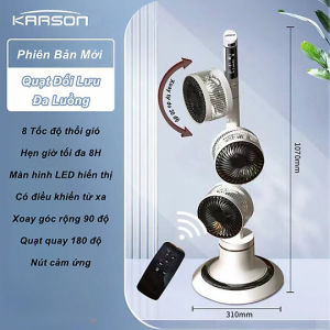 Quạt Đối Lưu Đa Luồng KARSON 3D Cao Cấp Có Remote Điều Khiển Từ Xa - Home and Garden