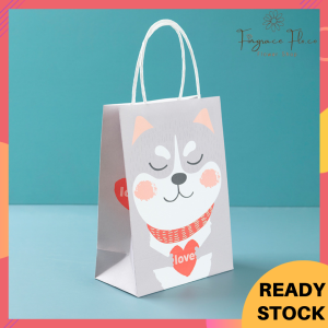 ✨New Arrival✨ Animal Safari Theme Paper Bag | Cat Dog Lion Dinosaur Fox Bear 可爱动物手提纸袋