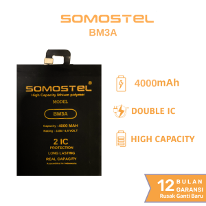 Somostel - BM3A Mi Note 3 Batre Batrai Baterai