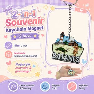 BATANES Landmark Mini Keychain | Philippines Travel Souvenir | Bag Charm Key Holder - baligya