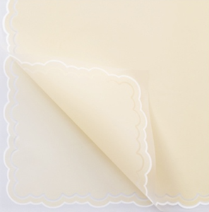 Flower Wrapping Paper Varian List Cloud Awan Frame Transparan Kertas Buket Bunga Cellophane Florist KB6180