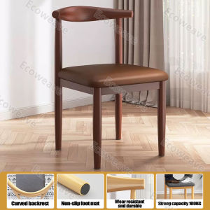 【24 Hours Shipped】Wood Dining Table Solid Wood Furniture Wooden Tables With 4 Chairs Set Nordic Table For Kitchen 120/140cm