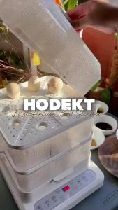 HODEKT Electric Food Steamer Large Capacity 3 Layers for Siomai Multifunction Smart Timer